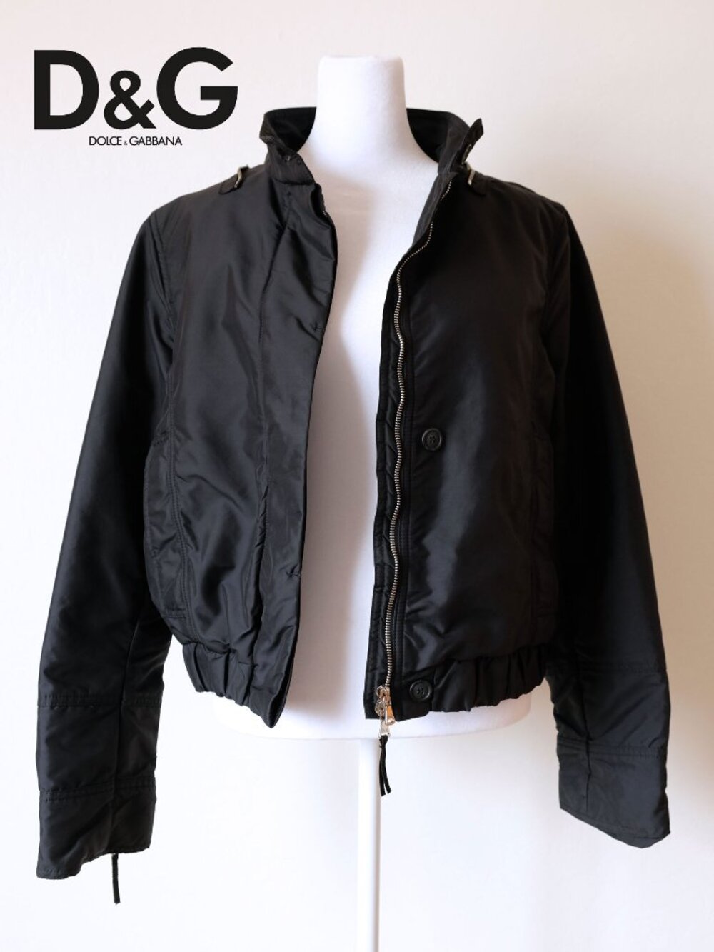 Dolce & Gabbana Military Jacket, Black, SB0157 TNMG8, Size 44 (US 8) Good